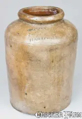 Goodale, Stoneware Jar, Stamped "GOODALE / STEDMAN / HARTFORD, CT.", circa 1820, Stoneware