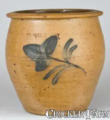 Sugarvaley, SUGARVALEY / PA (Sugar Valley) Stoneware Cream Jar, circa 1870, Stoneware