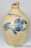 COWDEN & WILCOX / HARRISBURG, PA Stoneware Jug by Cowden & Wilcox, circa 1865, Stoneware, sold Mar 2009