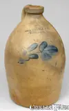 Sipe Nichols & Co., SIPE NICHOLS & CO. / Williamsport, PA Cobalt-Decorated Stoneware Jug, circa 1875, Stoneware