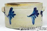 R.C.R, R.C.R / PHILA, Richard C. Remmey, Stoneware Butter Crock