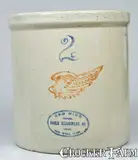Red Wing Union Stoneware Co., RED WING / UNION STONEWARE CO. / RED WING, MINN. Stoneware Crock, early 20th century, Stoneware