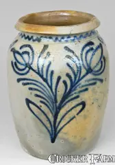 B.C. Milburn, Alexandria Stoneware Jar, Stamped "B.C. MILBURN / ALEXA.", circa 1850, Stoneware