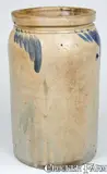 Solomon Bell, SOLOMON BELL / STRASBURG / Va Stoneware Crock, circa 1870, Stoneware