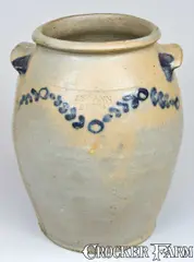 J. Swann, Alexandria Stoneware Jar, Stamped "J. SWANN / ALEXA.", circa 1820, Stoneware