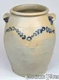 J. Swann, Alexandria Stoneware Jar, Stamped "J. SWANN / ALEXA.", circa 1820, Stoneware
