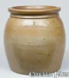 B.C. Milburn, Alexandria Stoneware Jar, Stamped "B.C. MILBURN / ALEXA.", circa 1850, Stoneware