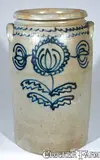 B.C. Milburn, Alexandria Stoneware Jar, Stamped "B.C. MILBURN / ALEXA.", circa 1850, Stoneware