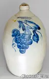 COWDEN & WILCOX / HARRISBURG, PA Stoneware Jug by Cowden & Wilcox, circa 1865, Stoneware, sold Nov 2008