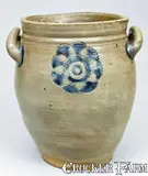 C. Crolius, C. CROLIUS / MANUFACTURER / MANHATTAN-WELLS / NEW-YORK Stoneware Jar