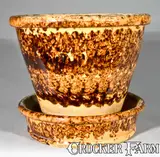John Bell, JOHN BELL / WAYNESBORO Redware Pottery Large-Sized Flowerpot