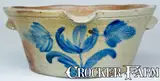 B.C. MILBURN / ALEXA (Alexandria, VA) Stoneware Milkpan by B.C. Milburn, circa 1850, Stoneware, sold Mar 2008