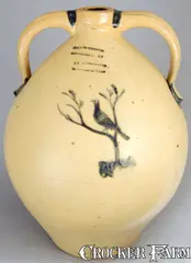 Julius Norton, JULIUS NORTON / BENNINGTON, VT Stoneware Presentation Cooler, circa 1840, Stoneware