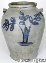 R. Butt, R. BUTT / Monty Co. Md. Stoneware Jar, Only Known Example (DC Area), circa 1825, Stoneware