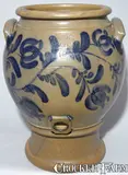 J. HAMILTON / BEAVER Western Pennsylvania Pedestal Water Cooler by Johann Georg de Hamilton, circa 1850, Stoneware, sold Nov 2006