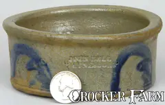 John Bell, JOHN BELL / WAYNESBORO Stoneware Dish, circa 1860, Stoneware