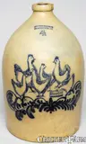 Fenton & Hancock, FENTON & HANCOCK / ST. JOHNSBURY VT Jug, circa 1860, Stoneware