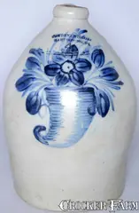 Cowden & Wilcox, COWDEN & WILCOX / HARRISBURG, PA Jug, circa 1870, Stoneware