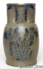 Miller & Davison, MILLER & DAVISON / STRASBURG, VA Stoneware Pitcher, circa 1879-1881, Stoneware