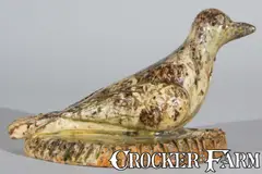 Baecher, BAECHER / WINCHESTER VA Antique Redware Bird, circa 1880, Redware
