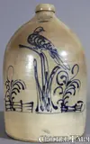 S. D. Kellogg, S D KELLOGG / WHATELY (Massachusetts) Bird Jug, circa 1851-1853, Stoneware