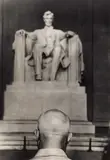 Burt Glinn, Nikita Khrushchev in front of the Lincoln Memorial, Washington D.C. 1959, 1959, Gelatin silver print, printed in 1989 on double-weight semi-matte paper
