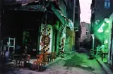 Harry Gruyaert, A street at the end of Ramadan, Cairo, Egypt 1986, 1986, Dye transfer print, printed in 1989 on double-weight semi-matte paper