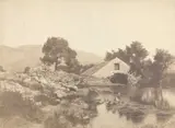 Gustave le Gray & Eugène le Dien, Roman landscape, Italy 1853, 1853, Salt paper print from waxed paper negative, mounted on original cardboard