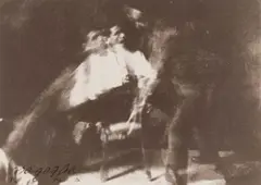 Anton Giulio Bragaglia, Lo Schiaffo' (The Slap), photodynamic, Rome 1912, 1912, Vintage silver print, sepia-toned, double-weight matte paper, mounted on original cardboard