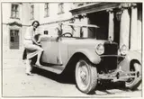 Trude Fleischmann, Actress Hanna Thimig with her new 'Steyr XX', Vienna 1929