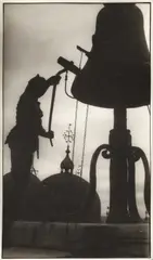 Trude Fleischmann, Bell tower of San Marco, Venice, Italy c. 1930, 1930, Vintage silver print on double-weight semi-matte paper