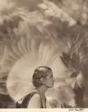 Cecil Beaton, Portrait with Art Deco backdrop, London c. 1926