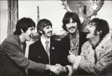 Linda McCartney, The Beatles at the launch of 'Sgt. Pepper', London 1967, 1967, Gelatin silver print, printed 2000 on double-weight semi-matte paper
