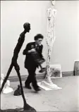Henri Cartier-Bresson, Alberto Giacometti at Maeght gallery, Paris 1961