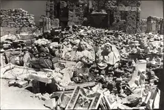 Monte Cassino abbey, destroyed by German bombs, Italy 1948 by David Seymour, 1948, Gelatin silver print, printed 1989 on double-weight semi-matte paper, sold Jun 2023