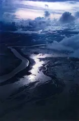 Brian Brake, Monsoon clouds, Ganges Delta, India 1960, 1960, Dye transfer print, printed 1989 on semi-matte paper