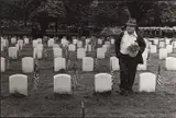 Constantine Manos, Memorial Day in a cemetery, Boston 1974, 1974, Gelatin silver print, printed 1989 on double-weight semi-matte paper