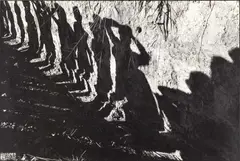 Susan Meiselas, Soldiers searching bus passengers, Northern Highway, El Salvador 1980, 1980, Gelatin silver print, printed in 1989 by James Newbil on double-weight semi-matte paper