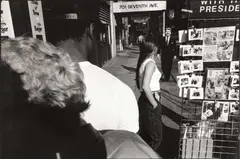 Eli Reed, Seventh Avenue, New York City 1986, 1986, Gelatin silver print, printed 1989 by James Newbil on double-weight semi-matte paper