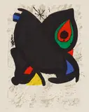 Grand Palais by Joan Miró, 1974, Farblithografie auf Arches, sold Dec 2016