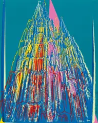 Cologne Cathedral by Andy Warhol, 1985, Farbserigraphie mit Diamantstaub auf leichtem Karton, sold Nov 2016