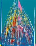 Andy Warhol, Cologne Cathedral, 1985, Farbserigraphie mit Diamantstaub auf leichtem Karton