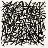 Ohne Titel by Günther Uecker, 1985, Lithografie auf leichtem Karton, sold Dec 2016