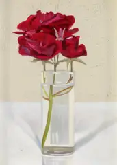"Rosen" by Peter Dreher, 1978, Öl auf Malkarton, sold Dec 2016