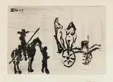 Pablo Picasso, Aquatinte 9. juin 1968 VII, 1968, Aquatintaradierung auf Velin