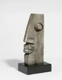 Elizabeth Strong-Cuevas, Broken Face Wall, 1985, Bronze