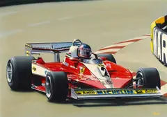 Ohne Titel (Ferrari) by Luigi Rocca, 1995, Acryl auf Leinwand, sold Dec 2016