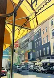 Luigi Rocca, "London: Bond Street", 1992, Acryl auf Leinwand