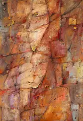 Rot gespannt by Peter Herkenrath, 1960, Öl auf Leinwand, sold Dec 2016