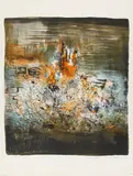 Ohne Titel by Zao Wou-ki, 1959, Farblithografie auf BFK RIVES (Wasserzeichen), sold Dec 2016